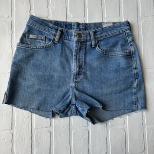 Vintage 90s Riders Women's Light Wash Cut Off Jean Shorts - sz 10